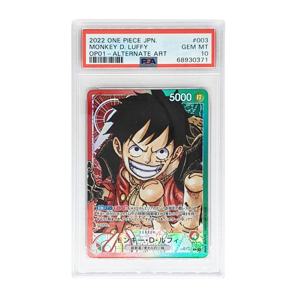 PSA 10 One Piece Card Game OP01#003 Luffy Alternate Art Japanese [JP] - Shopper