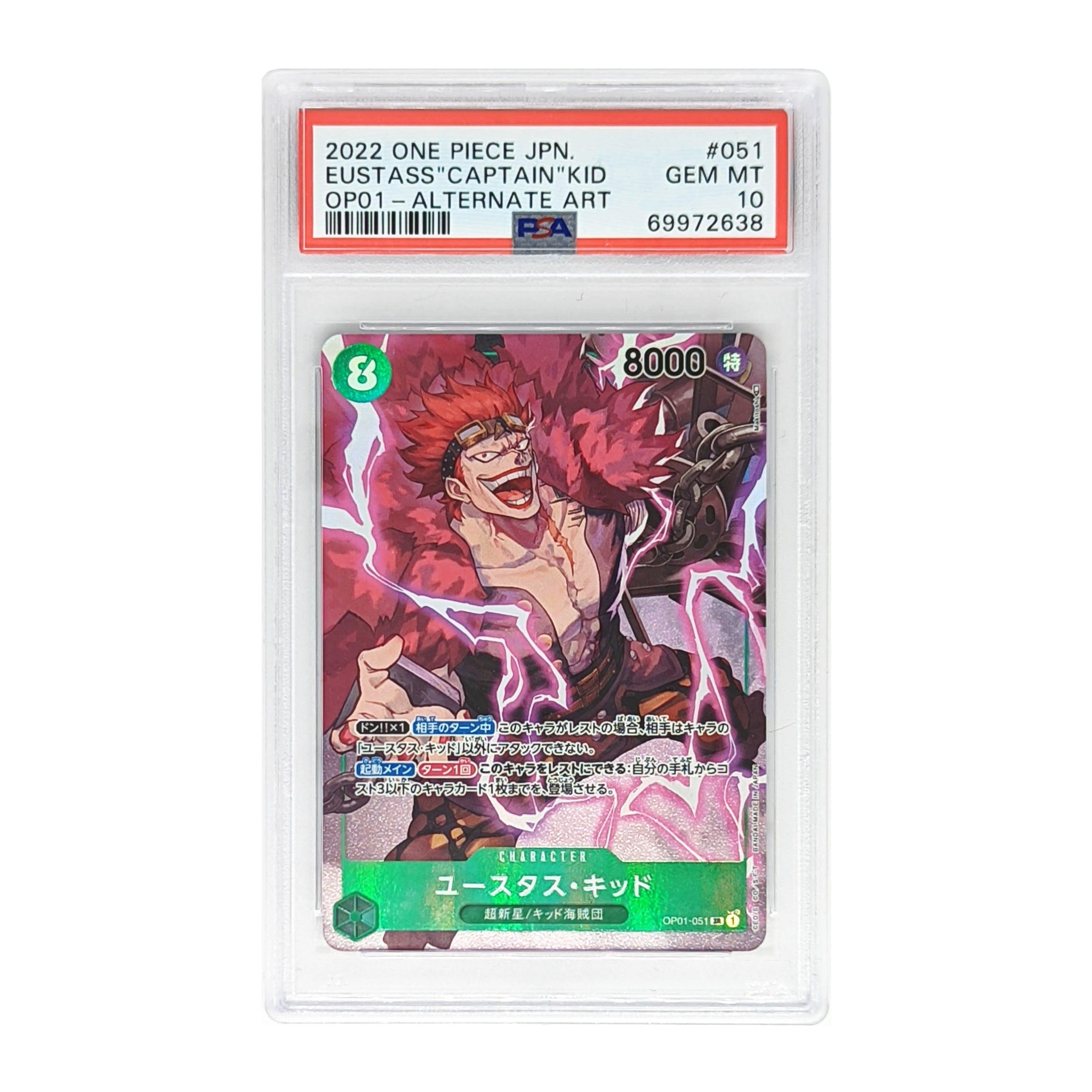PSA 10 One Piece Card Game - OP01#051- Eustass Capitain Kid - Alternate Art - Japanese Version - Shopper