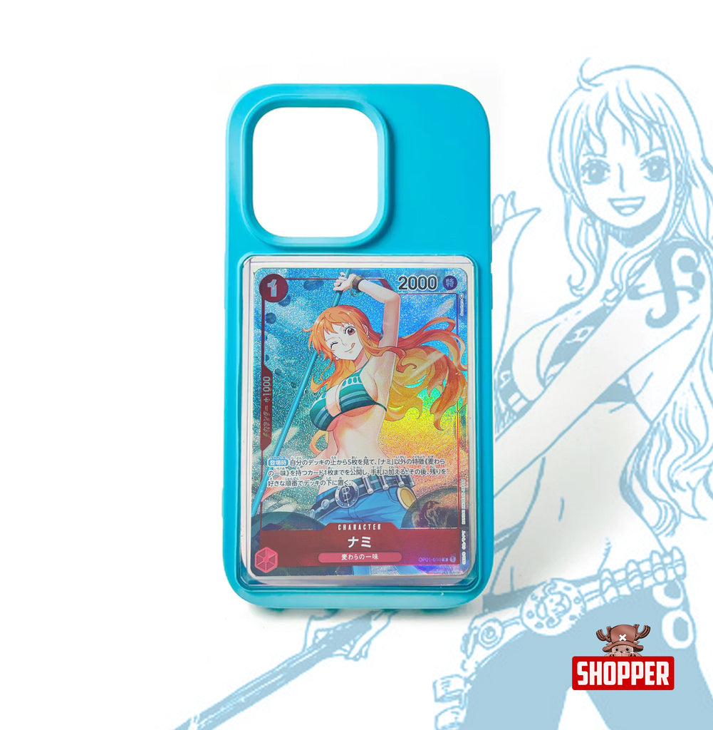 La Custodia Del Telefono Delle Carte Collezionabili Per Iphone V1 - Gioco di Carte One Piece

